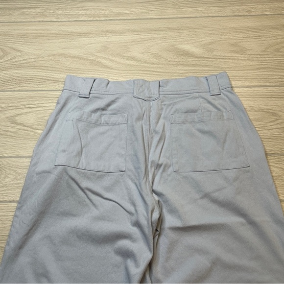 Dg2 Diane Gilman Light Blue Wide Leg High Rise Soft Crop Pants Womens Size 14P - Picture 6 of 11